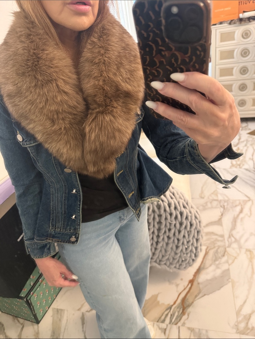 Real Fox fur collar